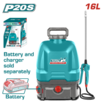 طرمبة رش لاسلكية 16لتر | 20فولت – بدون بطارية و شاحن من توتال (TSPLI2016)