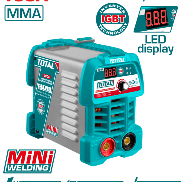 TOTAL Inverter MMA Welding Machine 160A - IGBT (TW216049)