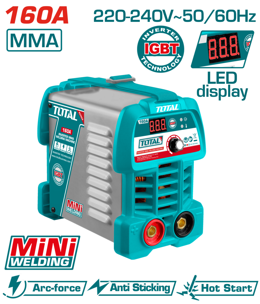 TOTAL Inverter MMA Welding Machine 160A - IGBT (TW216049)