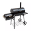 Professional Charcoal BBQ Grill with Smoker and Wheeled Cart