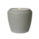 نافورة مياه تصميم دائري صغير الحجم إيج لايت - رمادي إسمنتي