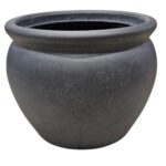 قوار زراعي فيلا – تصميم دائري بلون اسود فحمي