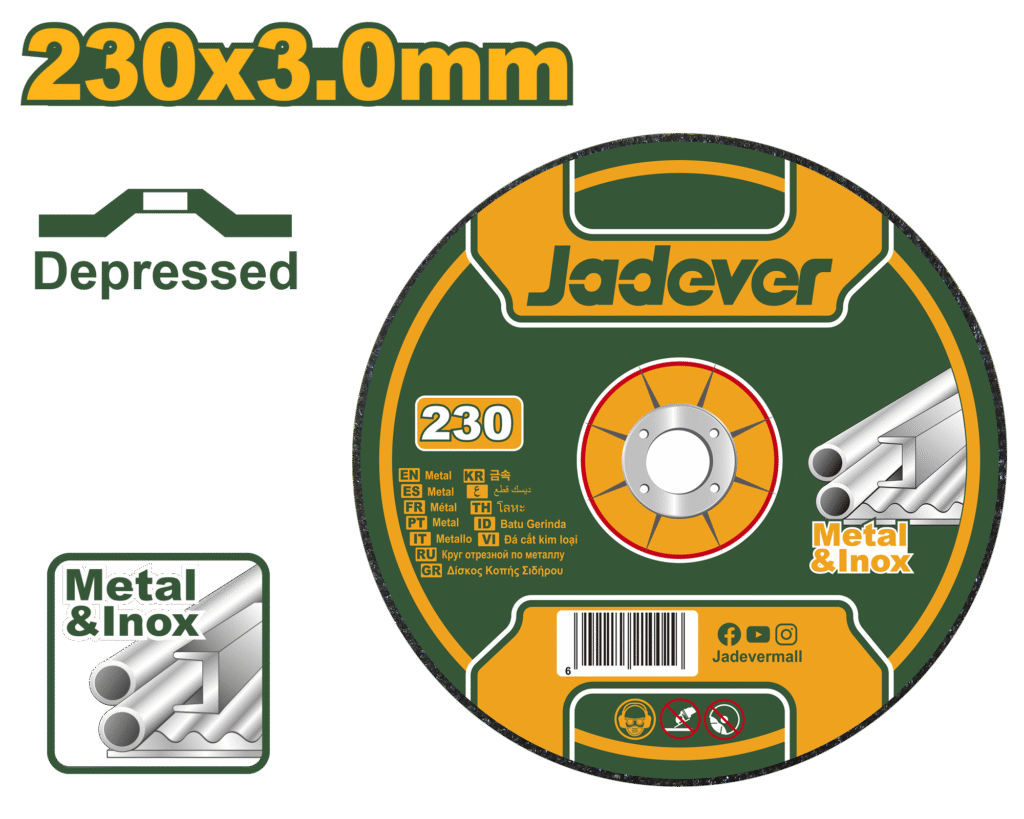 Abrasive Metal Cutting Disc 230x3.0mm – Depressed Center (JDAC1392)
