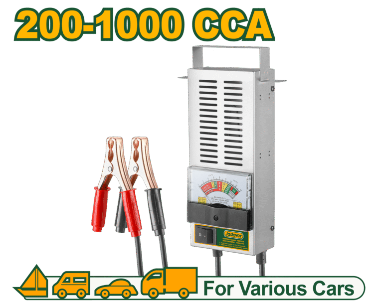 JADEVER Battery Load Tester – 6/12V, 100A Load, 200–1000CCA Range, Analog Display (JDBD1510)