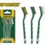 JADEVER 3pcs Abrasive Brush Set – 7" Mini Nylon, Brass & Wire Cleaning Brushes (JDBH3607)