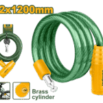 JADEVER Bicycle Lock – 1200mm x 12mm, Brass Cylinder, with 2 Iron Keys (JDBK1112)