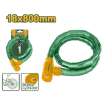 JADEVER Bicycle Snake Lock 18x800mm – Reinforced with Brass Cylinder & 2 Keys (JDBK5108)