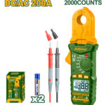 JADEVER DC/AC Clamp Meter – 200A, Capacitance, NCV, Backlight, Auto Power Off (JDDM65015)