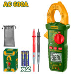 JADEVER Digital AC Clamp Meter – 4000 Counts, 600A, Capacitance & Frequency Test, Backlit LCD (JDDM8601)
