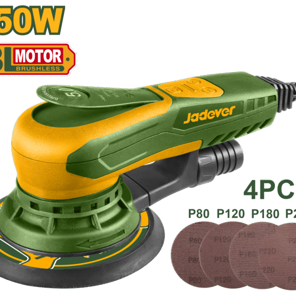 JADEVER Orbital Sander 350W – 150mm Pad, Brushless Motor, Variable Speed (JDFA55350)
