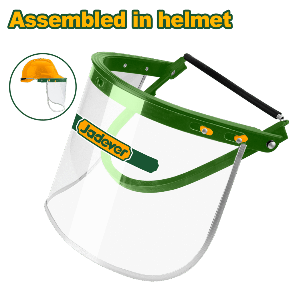 JADEVER Face Shield Bracket for Helmet – PVC Visor, Impact Resistant, Universal Fit (JDFP1310)
