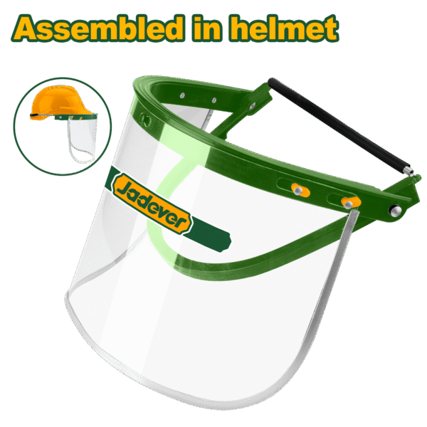 JADEVER Face Shield Bracket for Helmet – PVC Visor, Impact Resistant, Universal Fit (JDFP1310)