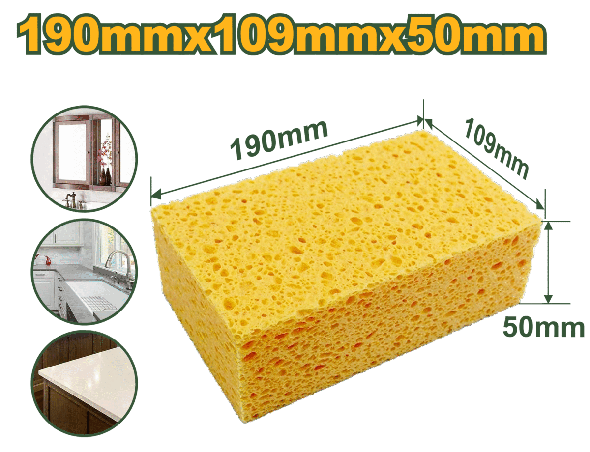 JADEVER Grout Sponge 190×109×50mm – High Absorption, Multi-Surface, Cleaning & Grouting (JDGSP1901)