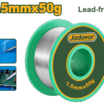 JADEVER Lead-Free Solder Wire 1.5mm | 50g – 99.3% Tin, 0.7% Copper (JDHXS1315)