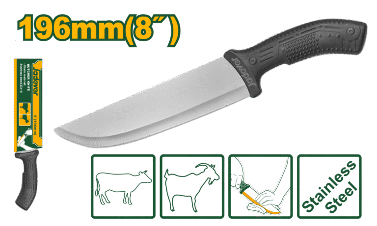 JADEVER Butcher Knife 196mm | 8" – Stainless Steel Blade, PP Handle (JDKK1180)