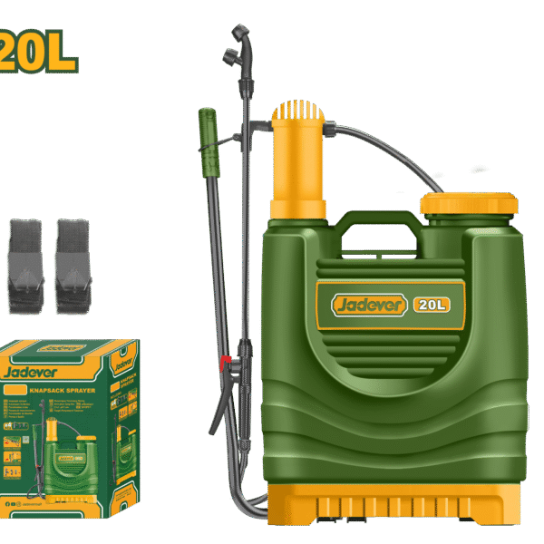 JADEVER 20L Knapsack Sprayer – Fiberglass Lance, 4.5BAR Pressure, Adjustable Nozzle (JDKS1520)