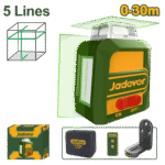 ميزان ليزر ذاتي التسوية أخضر – خط 360° أفقي وخط عمودي، مع بطارية ليثيوم وجهاز تحكم من جادايفر (JDLE2M05)