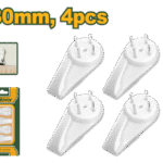 علاقات تثبيت على الحائط الصلب – 30 ملم، 4 قطع، بلاستيك ABS قوي من جادايفر (JDPHK1K01)