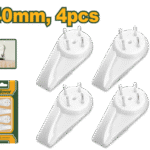 علاقات تثبيت على الحائط الصلب – 40 ملم، 4 قطع، بلاستيك ABS متين من جادايفر (JDPHK1K02)
