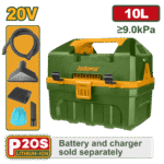 مكنسة كهربائية شحن 20 فولت – خزان 10 لتر مع وظيفة النفخ بدون بطارية و شاحن من جادايفر (JDQV2A10)