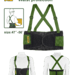 حزام دعم الظهر مقاس XL (محيط الخصر 47–56 إنش) – بأحزمة قابلة للتعديل ودعم قطني من جادايفر (JDTG901XL)