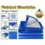 JADEVER Polyethylene Tarp 4×6m – Waterproof, UV-Resistant, Heavy-Duty 110g/m² (JDTQ1846)