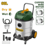 مكنسة كهربائية قوية متعددة الاستخدام 60 لتر – 2 × 1200 واط بخزان ستانلس ستيل من جادايفر (JDVR5A60)