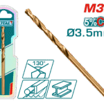 TOTAL M35 HSS-CO Cobalt Drill Bit – 3.5mm High-Speed Steel (TAC11203501)