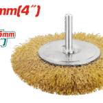 TOTAL Circular Grinding Wire Brush 100mm / 4" – For Rust Removal & Surface Cleaning (TAC34041)