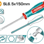 TOTAL Slotted Go-Through Screwdriver SL6.5 – 150mm Magnetic S2 Steel (TGTSL6150)