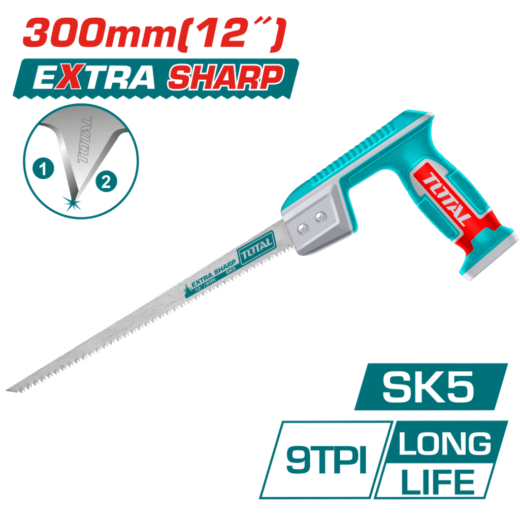 TOTAL Compass Saw 300mm | 12" – Precision Ground Teeth for Fast Cutting (THCS3008)