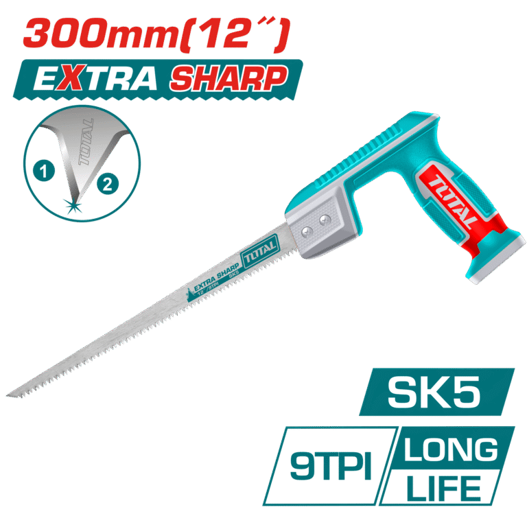 TOTAL Compass Saw 300mm | 12" – Precision Ground Teeth for Fast Cutting (THCS3008)