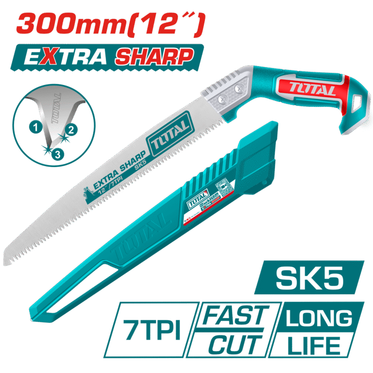 TOTAL Pruning Saw 300mm | 12" – Triple Ground Teeth for Fast, Clean Cuts (THPS3008)