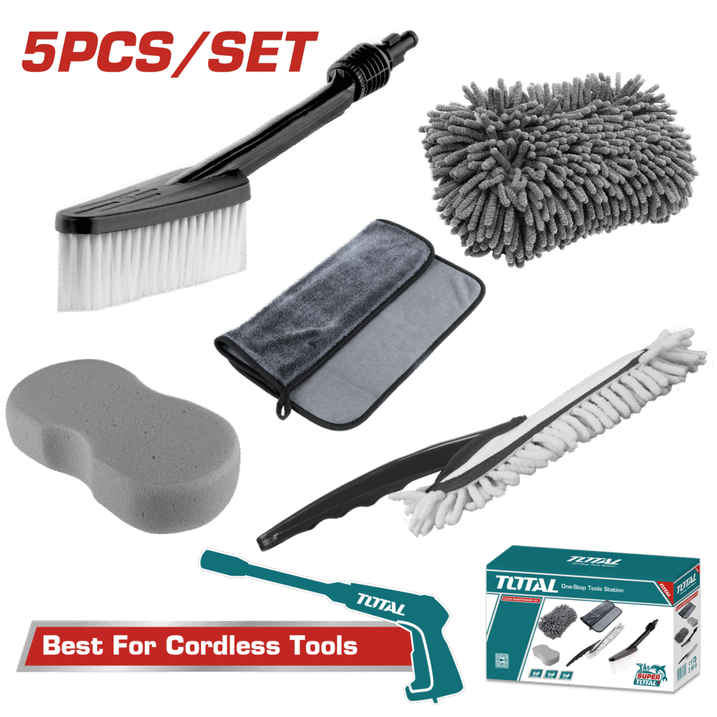 TOTAL 5 Pcs Clean Maintenance Kit for Car Wash (TMGF0501)