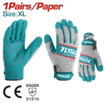 كفوف ميكانيكي XL – راحة مايكروفايبر وبطانة مريحة للشغل الشاق من توتال (TSP1808-XL)