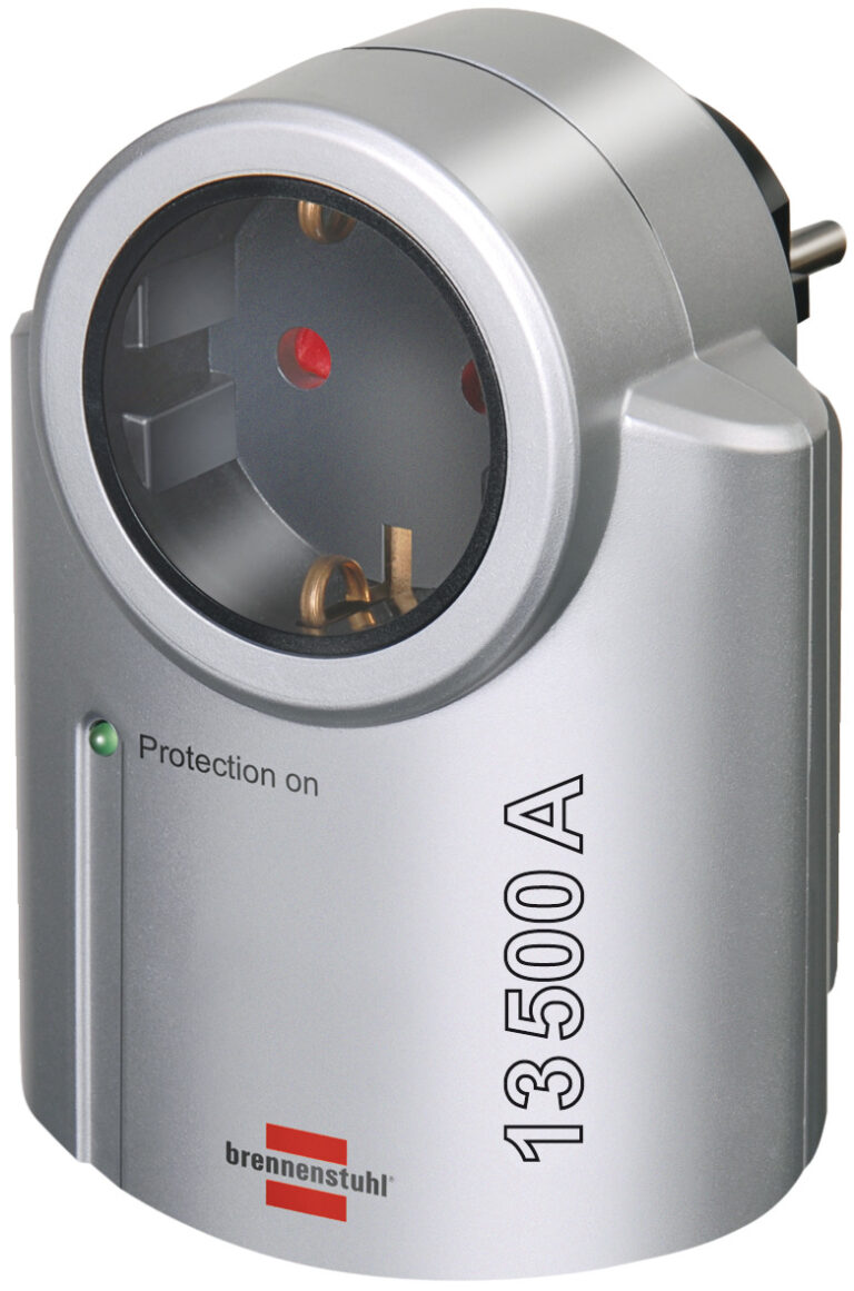 Brennenstuhl Primera-Line Socket Outlet Adapter with Surge Protection – 13,500A | Indoor Use