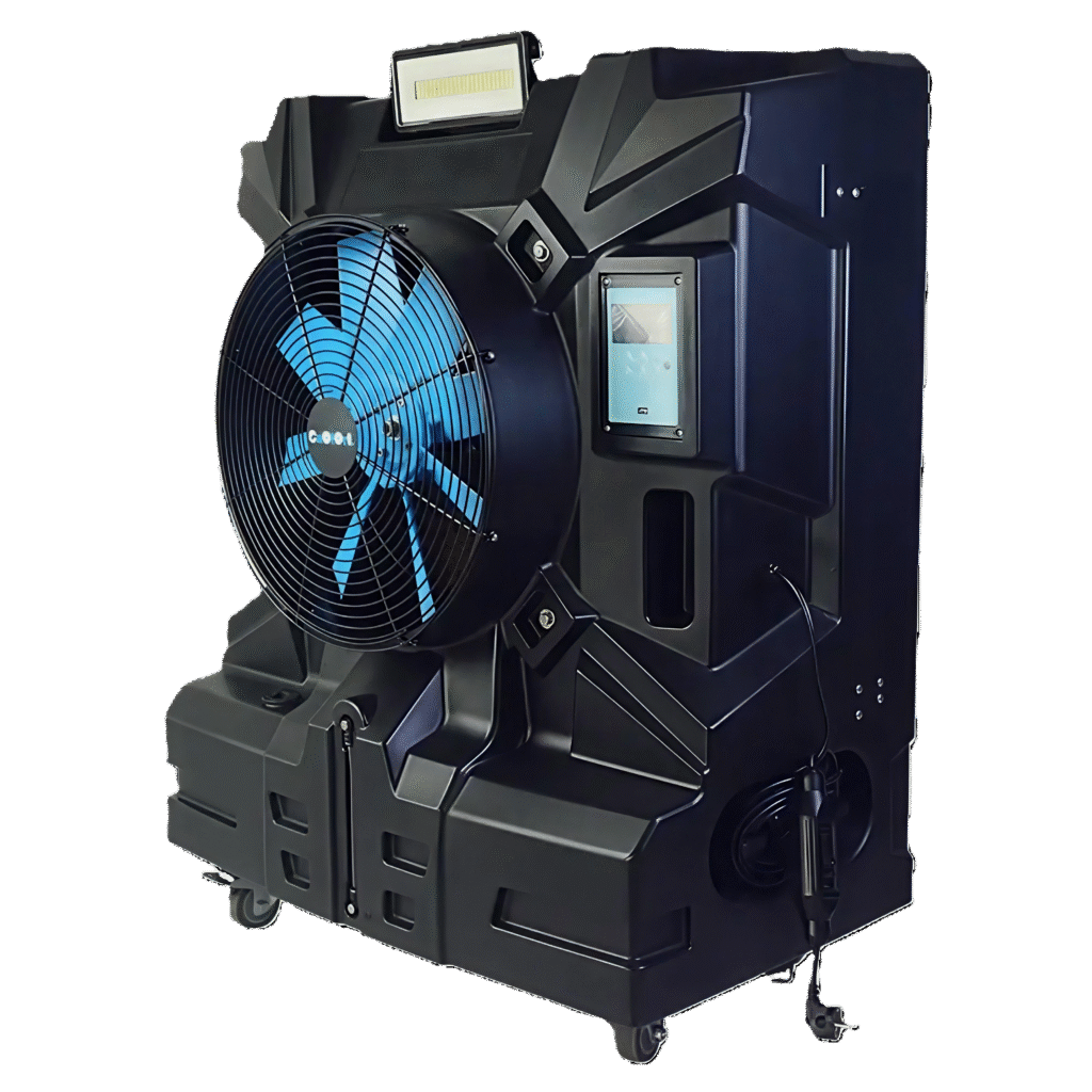Water Fan Evaporative Cooler – 18" Blower, 670W, 72L Tank, 200m² Coverage