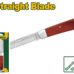 سكين تقشير أسلاك بمقبض خشبي – رأس مستقيم 210مم من جادايفر (JDCSK3601)