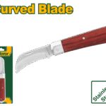 سكين تقشير أسلاك برأس منحني – 198مم بمقبض خشبي من جادايفر (JDCSK3602)