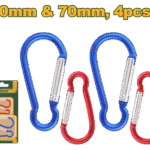 طقم هوك انجاصة ألومنيوم – 4 قطع، 50مم و70مم من جادايفر (JDQL2K01)