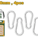 هوك انجاصة كاربون ستيل 50مم – طقم 4 قطع الحمولة 40 كغم من جادايفر (JDQL2K02)