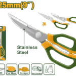 مقص مطبخ متعدد الاستخدام – ستانلس ستيل 225مم من جادايفر (JDSX1605)