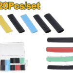 JADEVER 120 Pcs Heat Shrink Tubing Assortment – PE Material, Multicolor, 40mm (JDUR1B01)