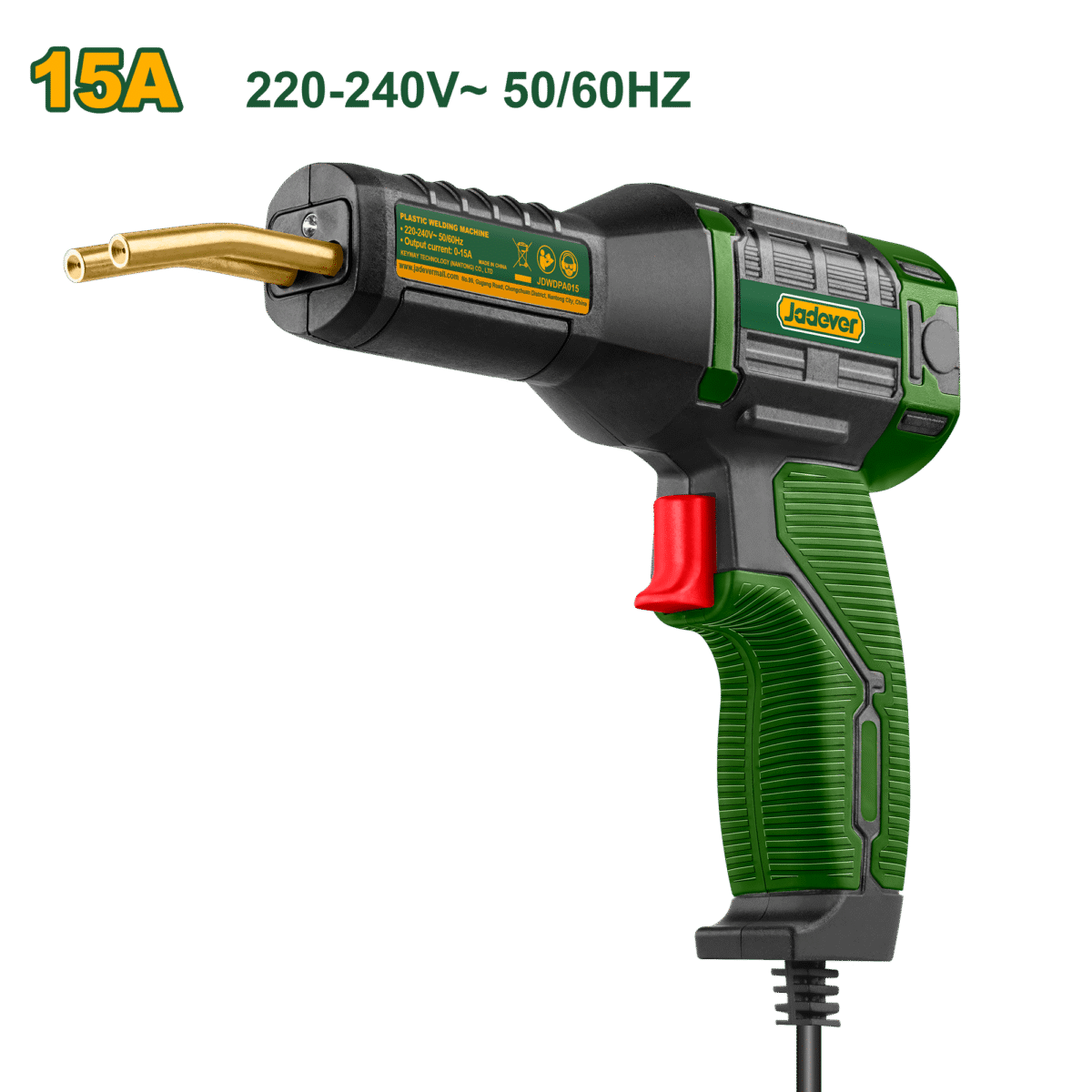 JADEVER Plastic Welding Machine – 15A, High-Precision Control (JDWDPA015)