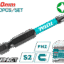 TOTAL Impact Screwdriver Bits Set – PH2 50mm / 10pcs with Shock Zone & Magnetic Tip (TACIM16PH223)