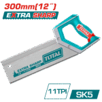 منشار يدوي سراقة 300 مم | 12 إنش – فولاذ SK5 مع واقٍ للأسنان من توتال (THT59128B)