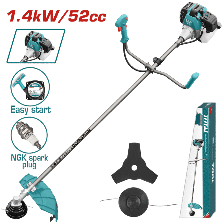 ماكنة قص عشب بنزين 52cc – وظيفتين، 1.4kW من توتال (TP5524411)