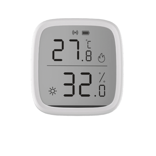 Zigbee | SONOFF مستشعر ذكي لدرجة الحرارة والرطوبة بشاشة LCD – مراقبة فورية، تنبيهات عبر التطبيق، وسجل بيانات