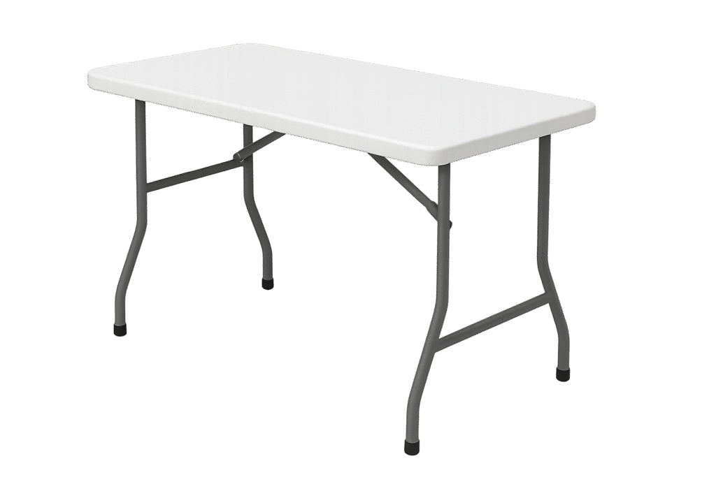 طاولة بلاستيكية قابلة للطي – 180 × 44.5 × 75 سم – متينة وقابلة للحمل