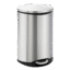 EKO Semi-Round Step Trash Bin 50L – Fingerprint-Proof Stainless Steel with Soft-Close Lid